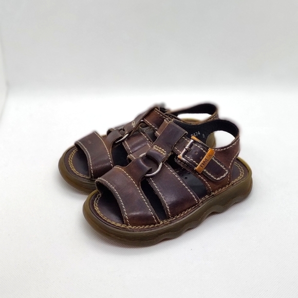 Dr. Martens Other - DR. MARTENS Brown Leather Toddler's Sandals SIZE 8